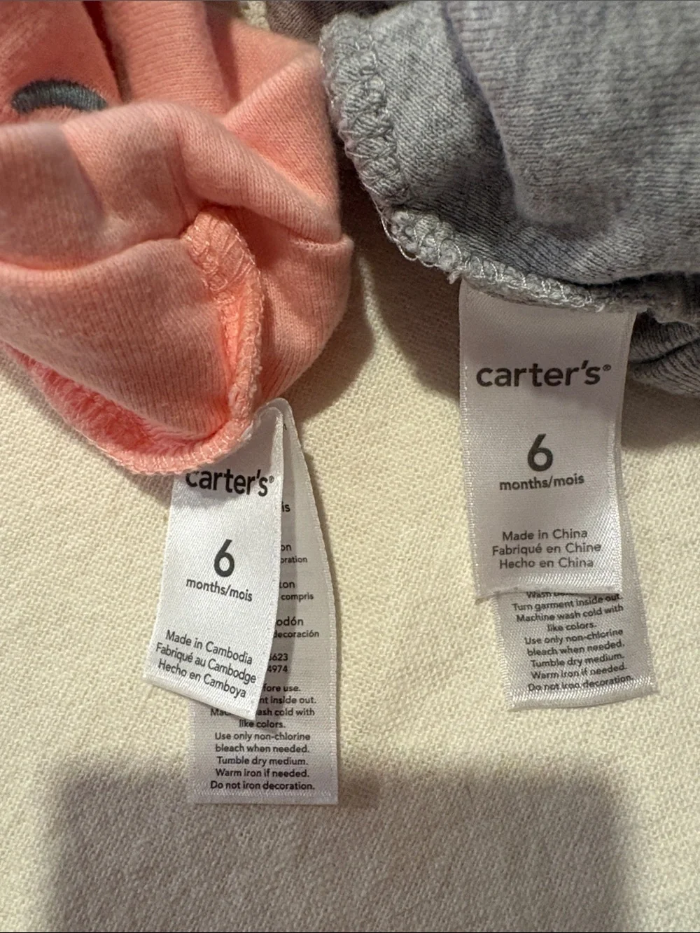 Set of 6 Month Hats